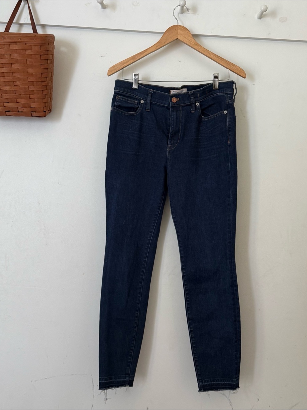 Madewell Dark Indigo High-Rise Skinny Jeans
